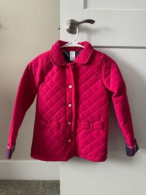 NEW Gymboree Girls’ Quilted Lightweight Coat Jacket Size 8 – Pink w/ Bow Detail